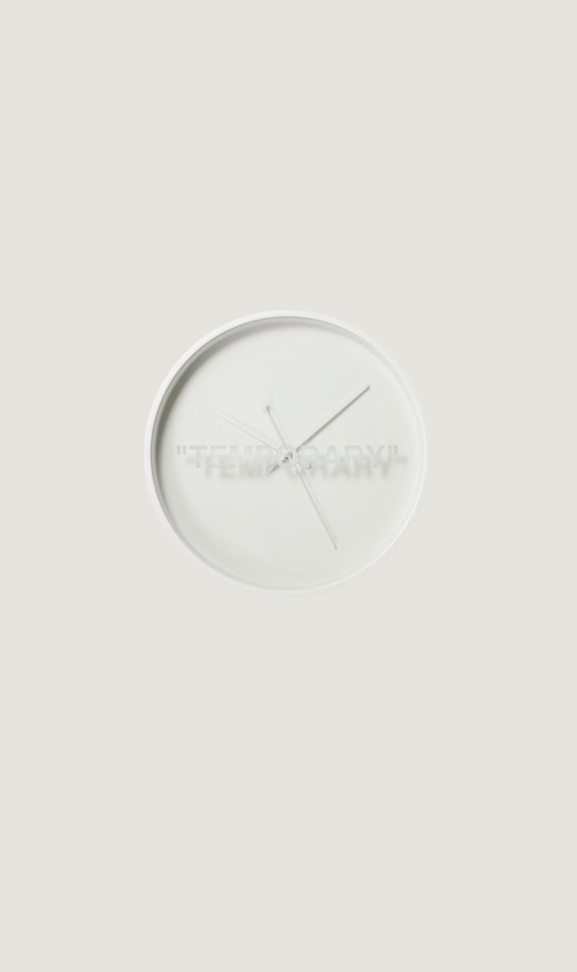 Just Received Ikea x Virgil Abloh Wall Clock Markerad 