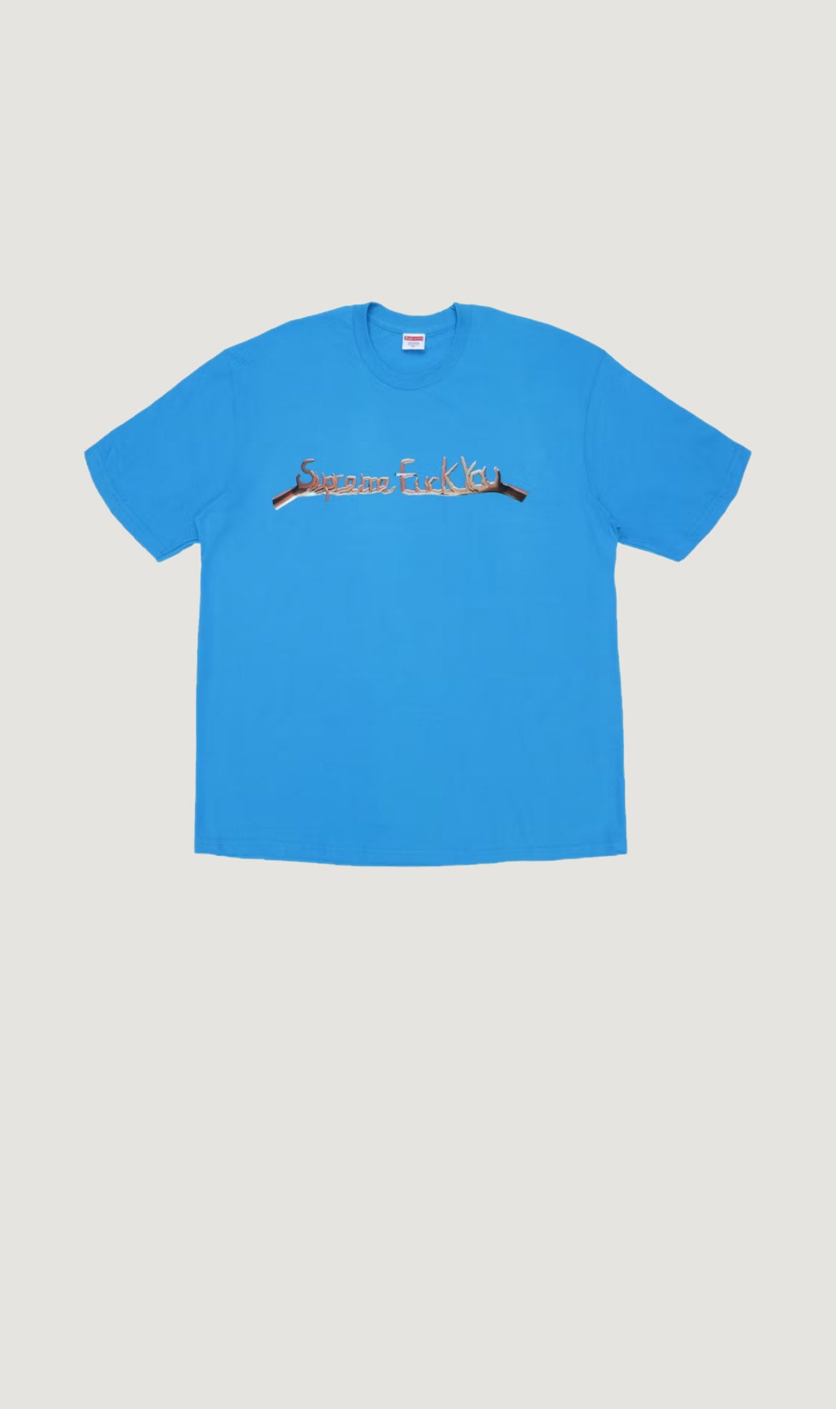 SUPREME FUCK YOU TEE - BLUE